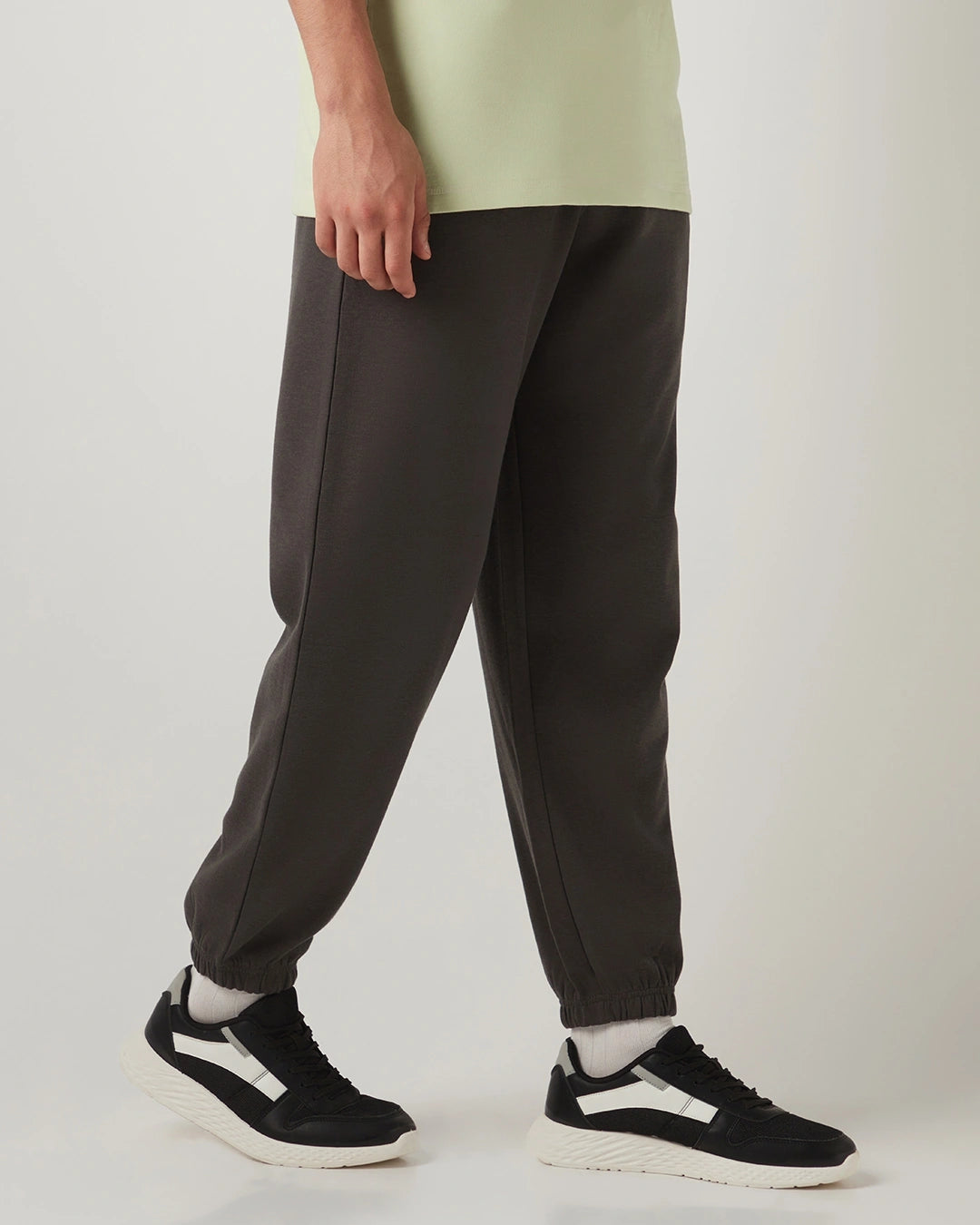 Men's Grey Oversized Warm Joggers